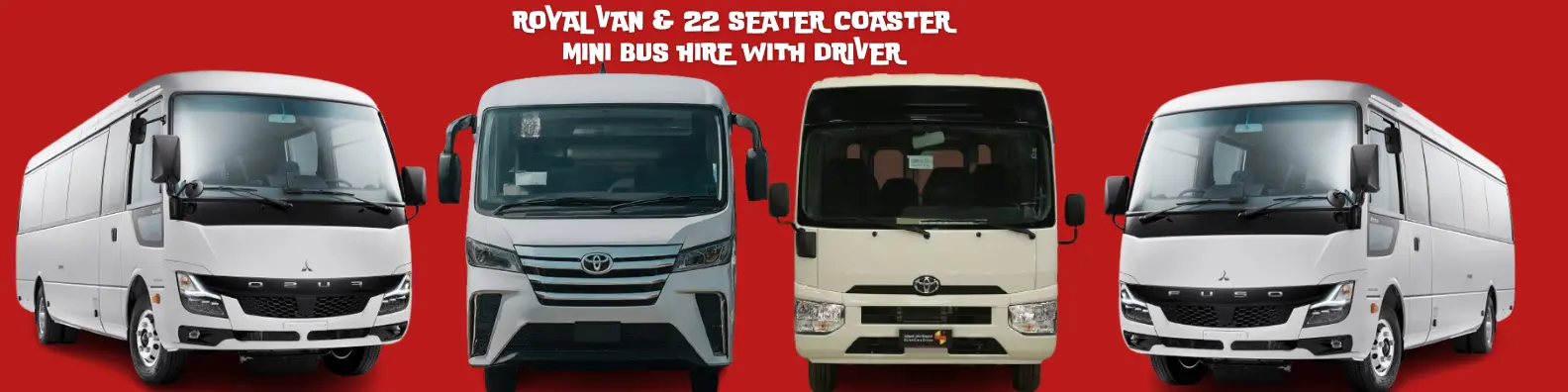 22 Seater Coaster Mini Bus Hire with Driver